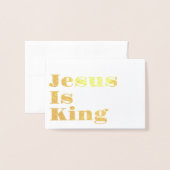 Jesus is King - ホイルカード (封筒付き正面)