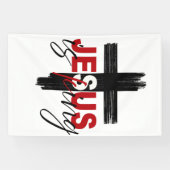 JESUS Is King 信仰表明アート 横断幕 (横)