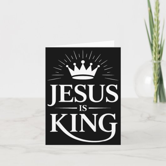Jesus Is King Christian  カード (正面)