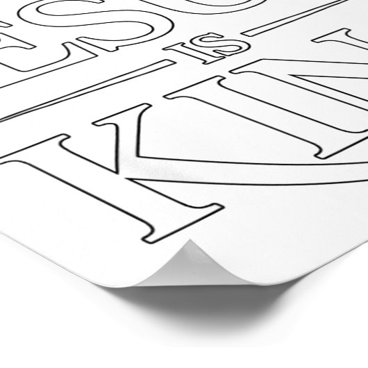 Jesus Is King Christian  ポスター (角)