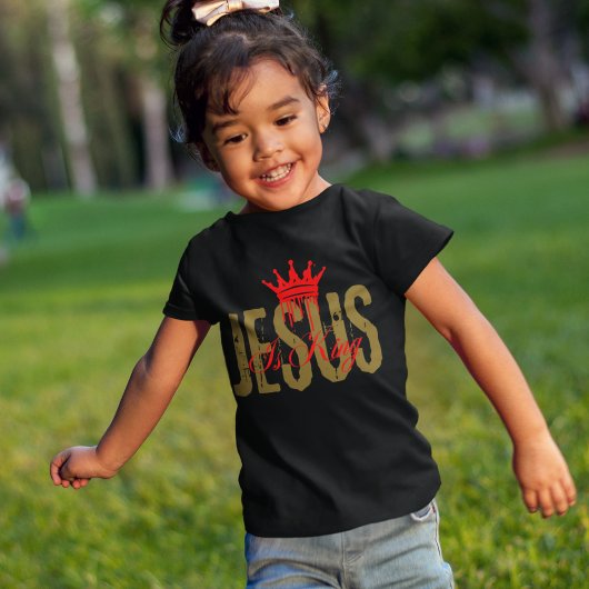 Jesus is King Christian Bible Spiritual For Girls Tシャツ