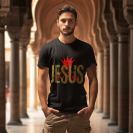 Jesus is King Christian Bible Spiritual For Men Tシャツ