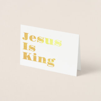 Jesus is King - Foil Card 箔カード