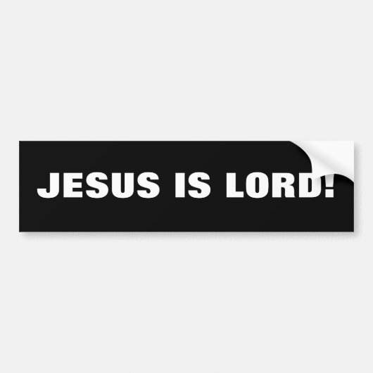 JESUS IS LORD! バンパーステッカー (正面)