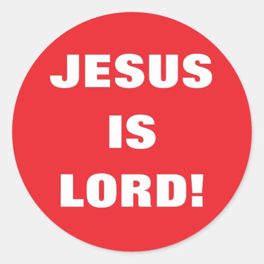 JESUS IS LORD! ラウンドシール (正面)