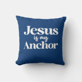 Jesus is My Anchor Christian Home Decor  クッション (正面)