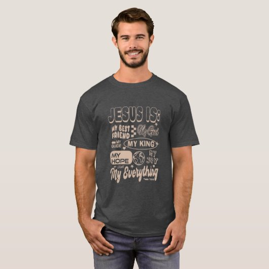 Jesus Is My Everything – Psalm 73 Inspired Tee Tシャツ (正面フル)
