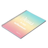 Jesus is my Influencer | Personalized Rainbow ノートブック (左側)