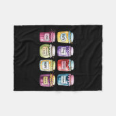 Jesus Is My Jam And Im Here To Spread Christian Bi フリースブランケット (正面(横))