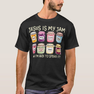 Jesus Is My Jam And Im Here To Spread Christian Bi Tシャツ