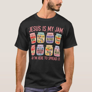Jesus Is My Jam And Im Here To Spread Christian Fa Tシャツ