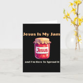 Jesus Is My Jam And I'm Here To Spread It Christia カード (黄色い花)