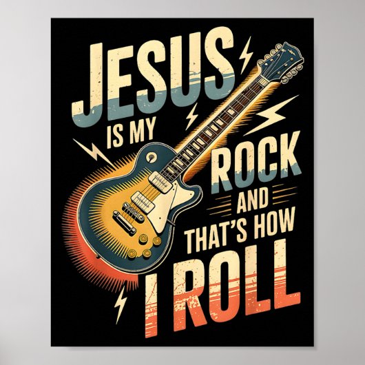 Jesus Is My Rock And That Is How I Roll Christian  ポスター (正面)