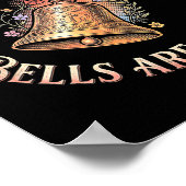 Jesus Is My Rock Bells Are My Roll Funny Handbell  ポスター (角)