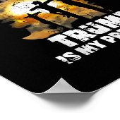 Jesus Is My Savior Trump Is My Presiden Cross ポスター (角)