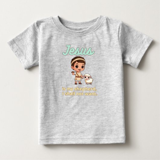 Jesus is my shepherd ベビーTシャツ (正面)