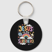 Jesus Is My Superhero  キーホルダー (正面)