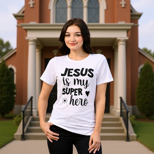 Jesus Is My Superhero Modern Faith Tee トライブレンドTシャツ