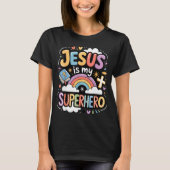 Jesus Is My Superhero Tシャツ (正面)