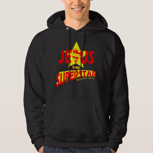 Jesus is my Superstar, bible verse パーカ (正面)
