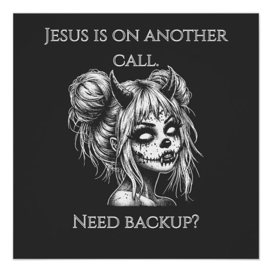 Jesus Is on Another Phone – Succubus Backup ポスター (正面)