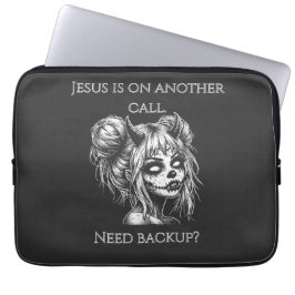 Jesus Is on Another Phone – Succubus Backup ラップトップスリーブ