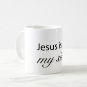 Jesus is on My Side コーヒーマグカップ (正面左)
