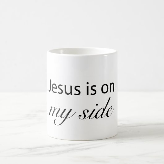 Jesus is on My Side コーヒーマグカップ (中央)