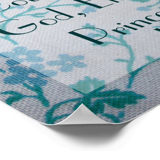 Jesus is Prince of peace bible verse Isaiah 9:6 ポスター (角)