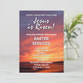 JESUS IS RISEN Custom CHURCH SERVICES Easter 招待状 (スタンド正面)
