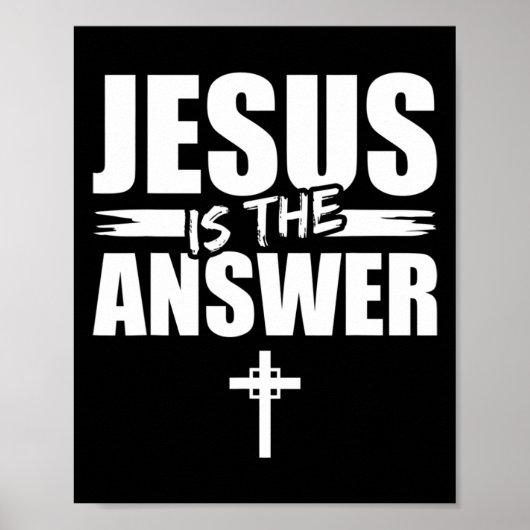 Jesus Is The Answer Jesus T-ShirtAre you a Patriot ポスター (正面)