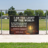 Jesus Is The Light Bible Verse Christian Church 横断幕 (インサイチュ)