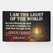 Jesus Is The Light Bible Verse Christian Church 横断幕 (横)