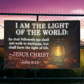 Jesus Is The Light Bible Verse Christian Church 横断幕
