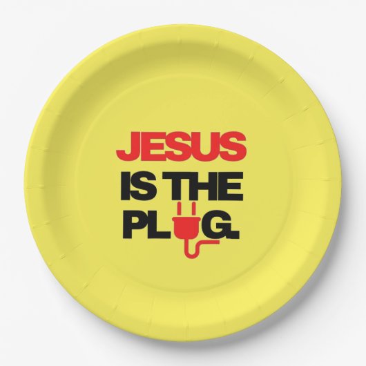 Jesus is the Plug Plate ペーパープレート (正面)