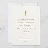 “Jesus Is the Reason” Elegant Christian Card シーズンカード (裏面)