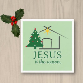 Jesus is the Reason Faith based スタンダードカクテルナプキン