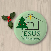 Jesus is the Reason Faith based 缶バッジ