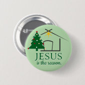 Jesus is the Reason Faith based 缶バッジ (正面&裏面)