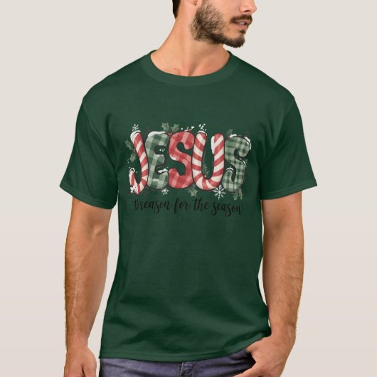 Jesus Is The Reason For The Season Christian Faith Tシャツ (正面)