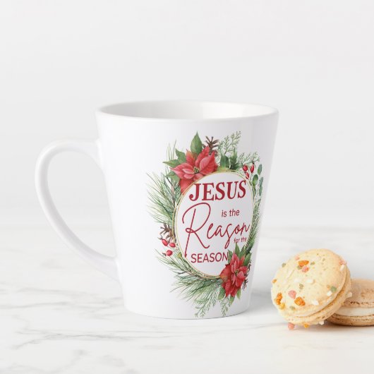 Jesus is the Reason for the Season Christmas カフェラテマグ (インサイチュ)