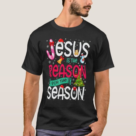 Jesus Is The Reason For The Season  Christmas Paja Tシャツ (正面)