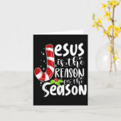 Jesus Is The Reason For The Season Christmas Xmas カード (黄色い花)