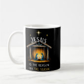 Jesus Is The Reason For The Season Christmas Xmas  コーヒーマグカップ (左)