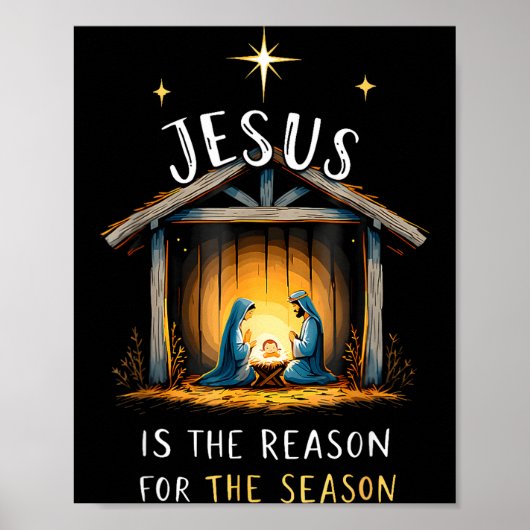 Jesus Is The Reason For The Season Christmas Xmas  ポスター (正面)