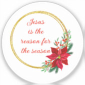 Jesus is the Reason for the Season Quote シール (正面)