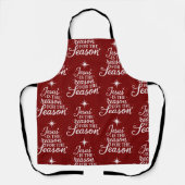 Jesus Is the Reason for This Season Christian  エプロン (正面)
