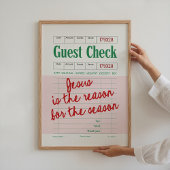 Jesus Is the Reason Guest Check Christmas Poster ポスター