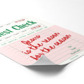 Jesus Is the Reason Guest Check Christmas Poster ポスター (角)