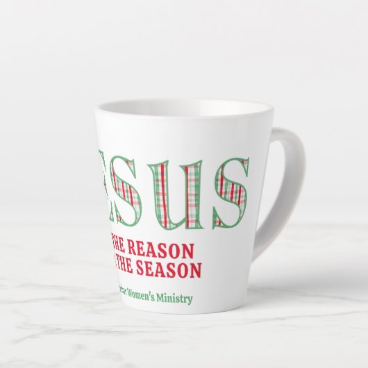 Jesus Is The Reason Latte Mug カフェラテマグ (右アングル)